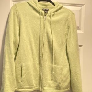 Women’s Cashmere spring/lime green hoodie